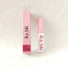Itz Me transparent eyelash glue with pink packaging