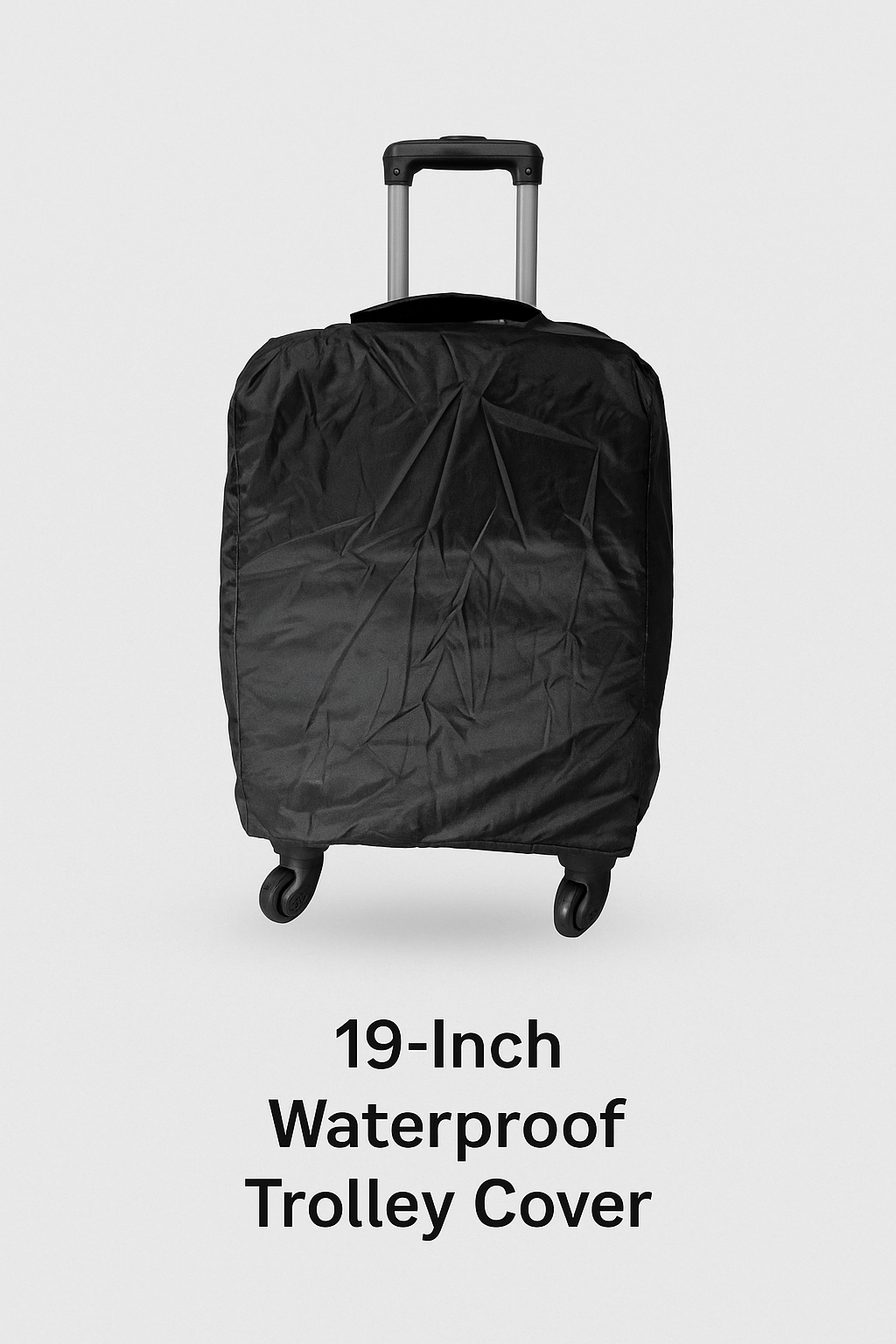 19-Inch Waterproof Trolley Cover – Black | Dust & Rain Protection