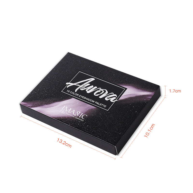 IMAGIC Aurora Eyeshadow Palette displayed in a styled background for aesthetic product presentation
